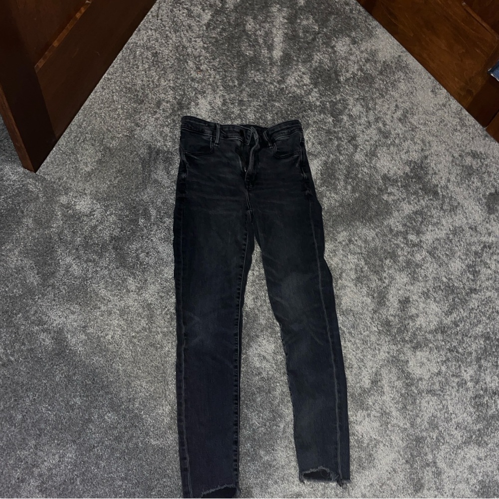 American Eagle Outfitters Women's Dark Gray Skinny Jeans